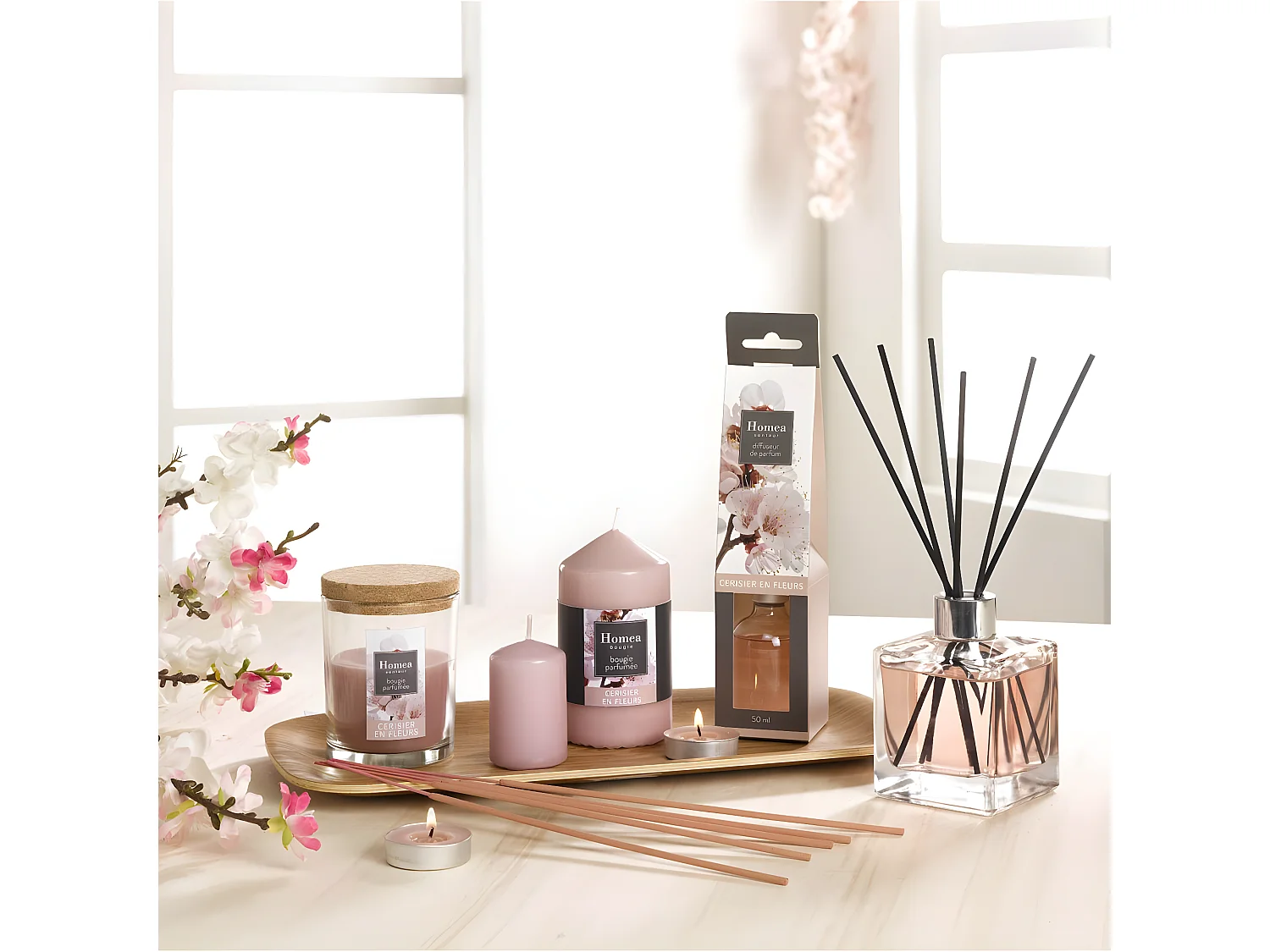 Diffuseur de Parfum "Essentiel II" 50ml Cerisier en Fleurs