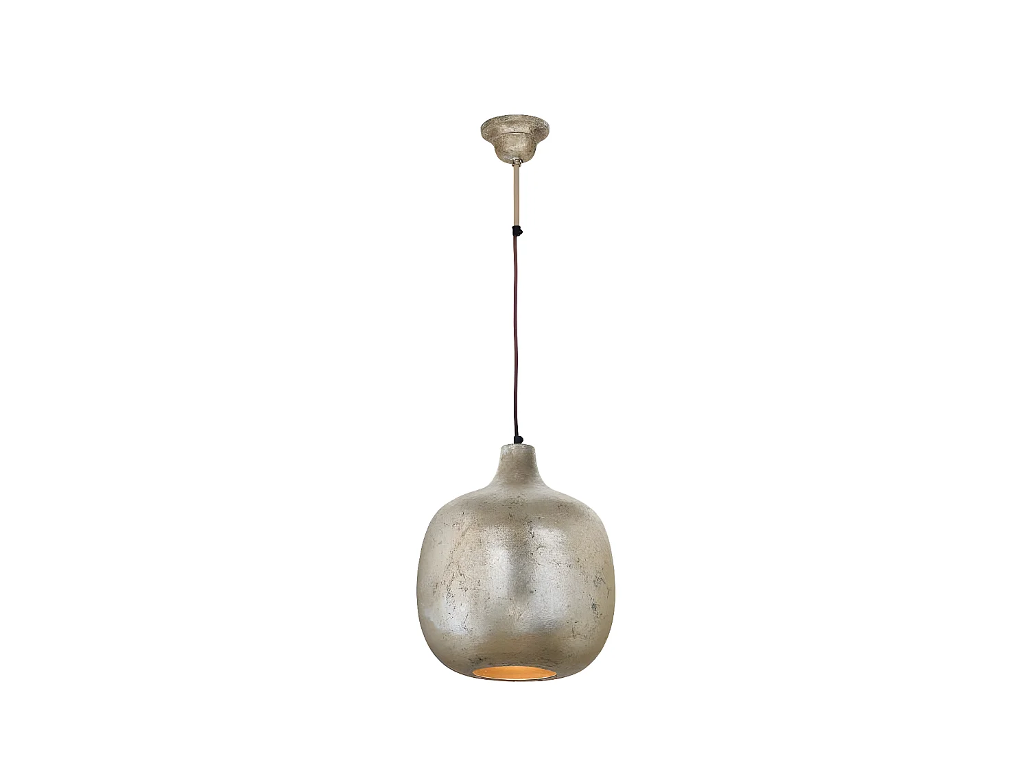 Lampe Suspension Design "Mican" 38cm Bronze