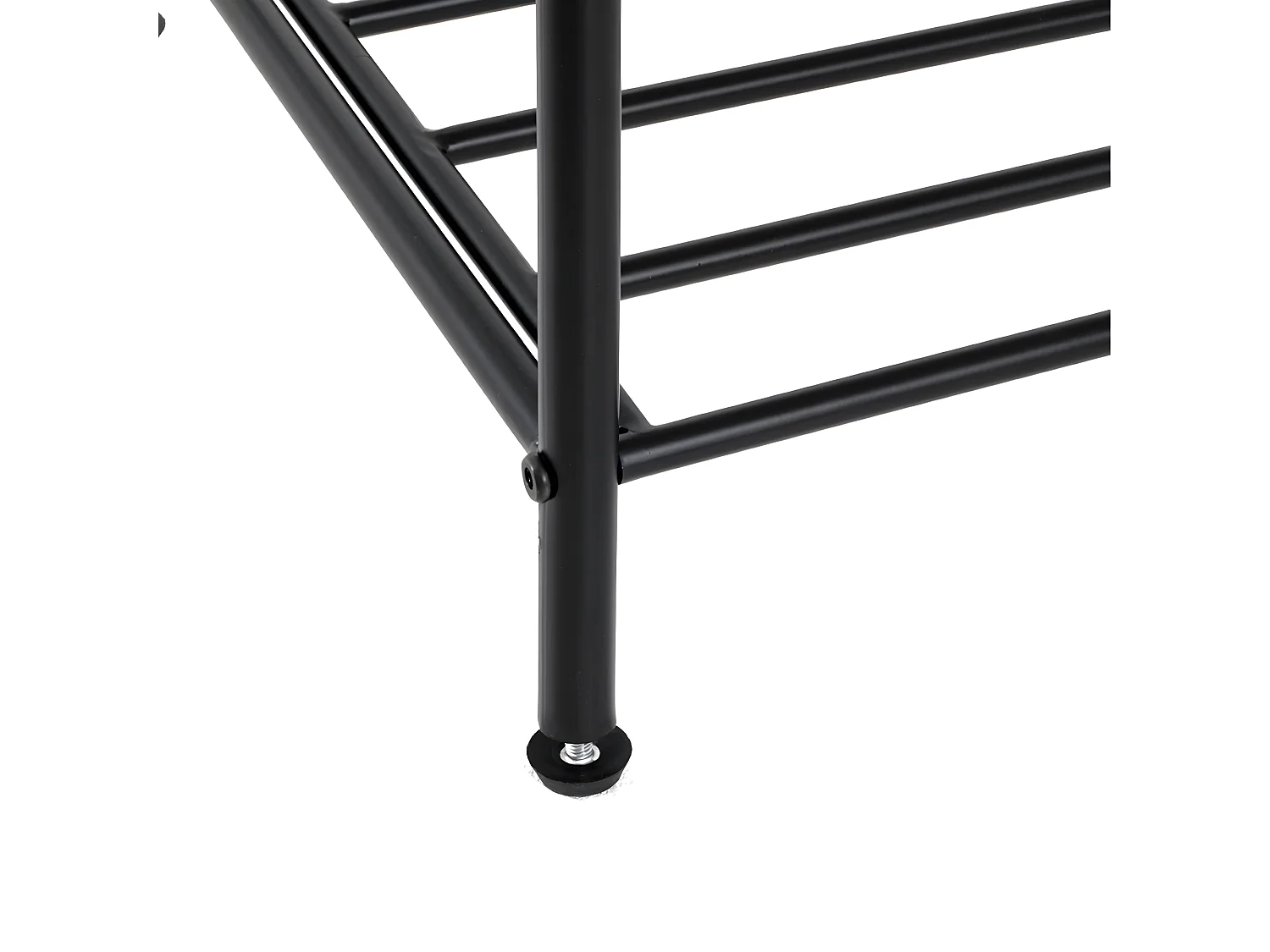 Meuble à Chaussures en Métal "Grajo" 83cm Noir