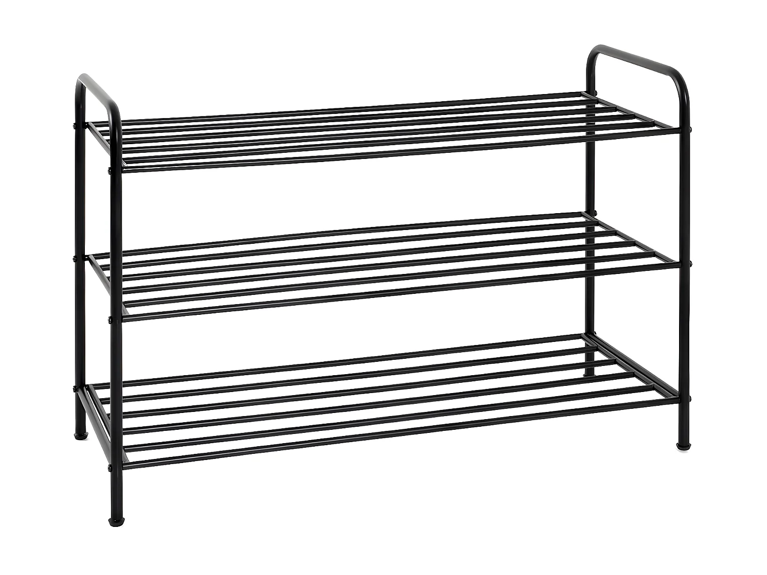 Meuble à Chaussures en Métal &quot;Grajo&quot; 83cm Noir