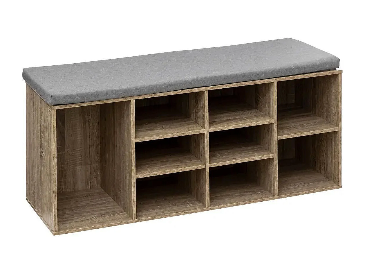 Banc Range-Chaussures "8 Paires" 105cm Naturel