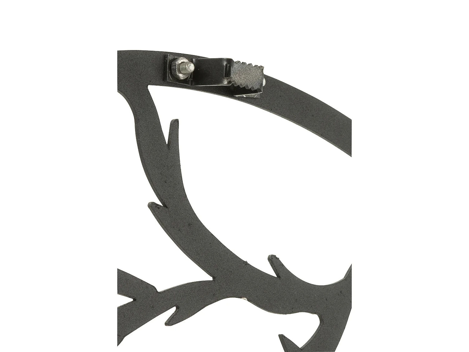 Horloge Murale en Métal "Oiseau" 49cm Noir