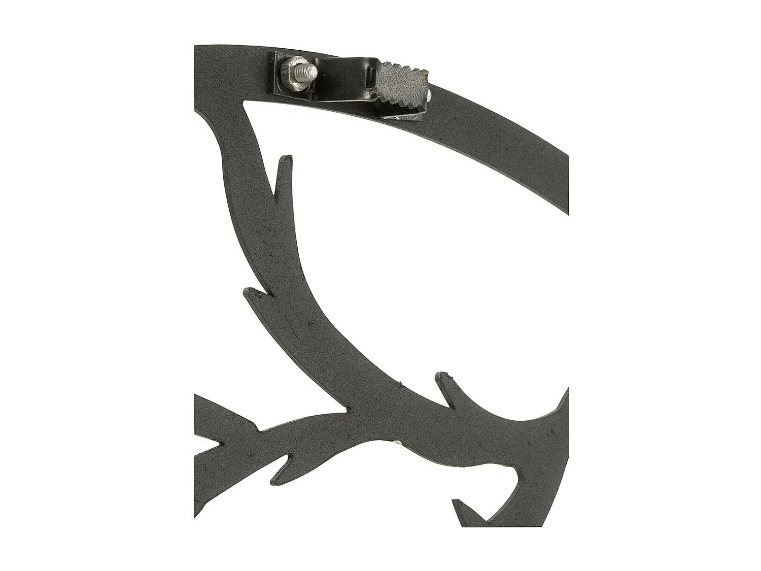 Horloge Murale en Métal "Oiseau" 49cm Noir