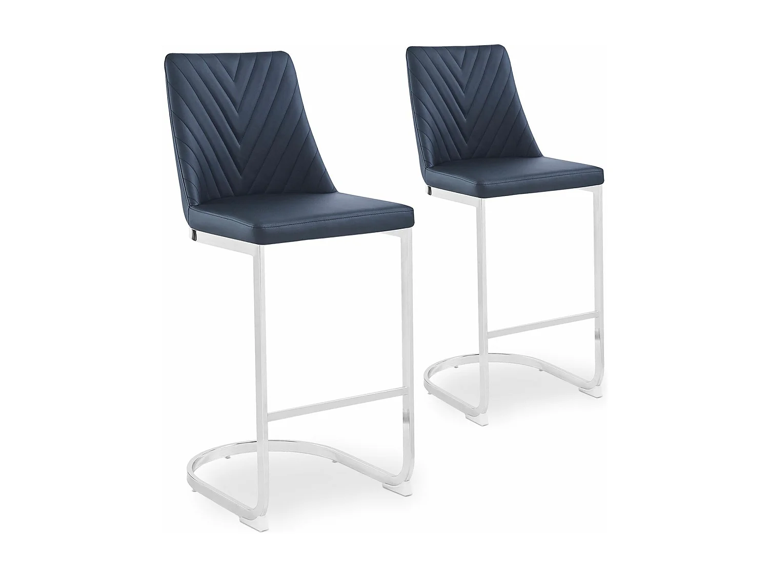 Lot de 2 chaises de bar design Mistigri Simili Noir