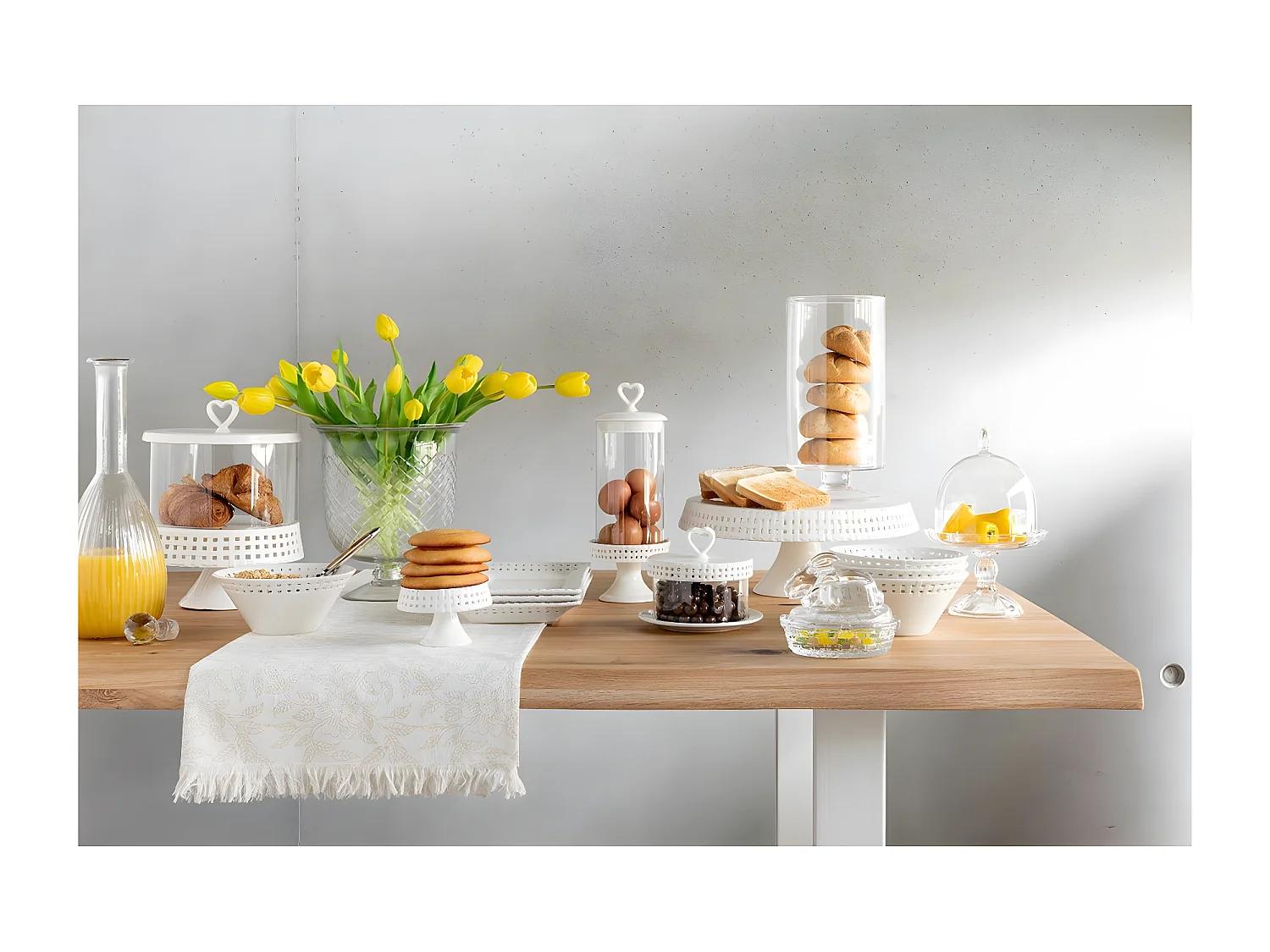 Plat à Gâteaux en Céramique "Vercer" 16cm Blanc