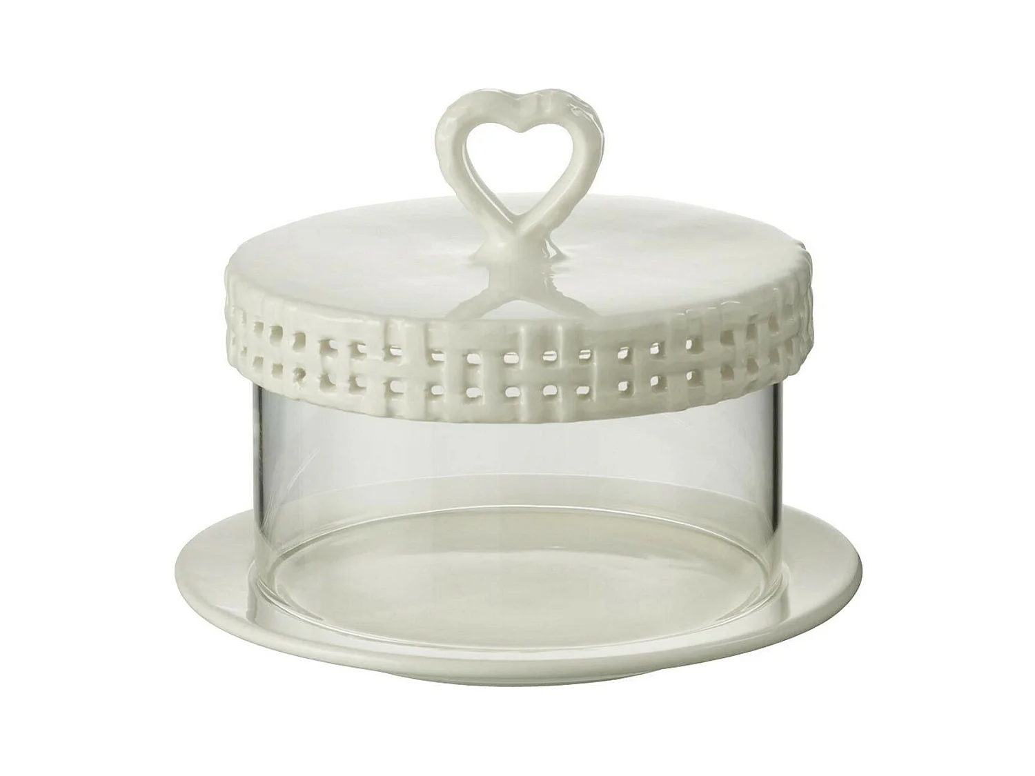 Plat à Gâteaux en Céramique "Vercer" 16cm Blanc