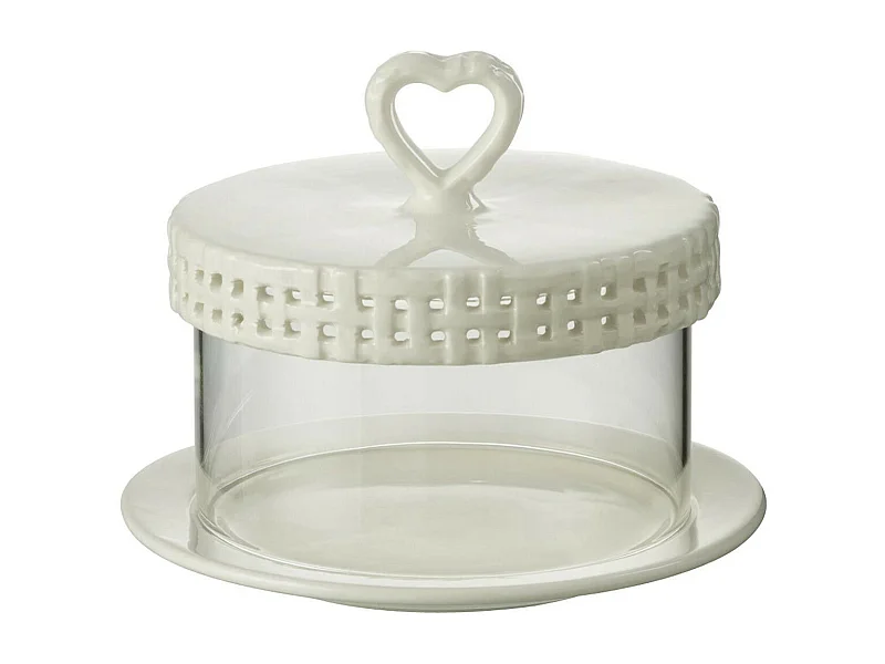 Plat à Gâteaux en Céramique "Vercer" 16cm Blanc