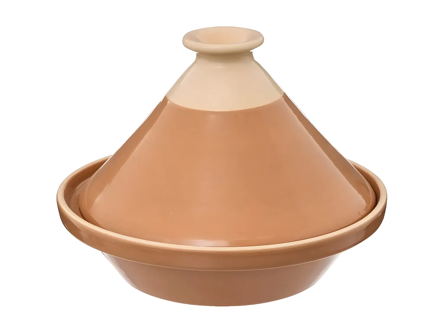 Plat à Tajine en Faïence "Asma" 27cm Terracotta