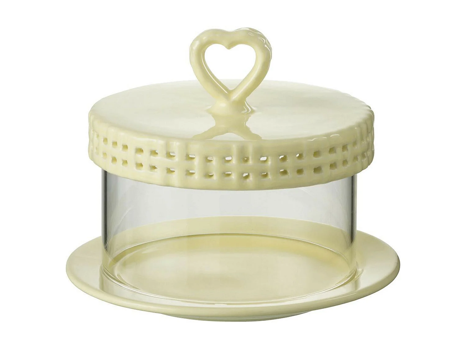 Plat à Gâteaux en Céramique "Vercer" 16cm Jaune