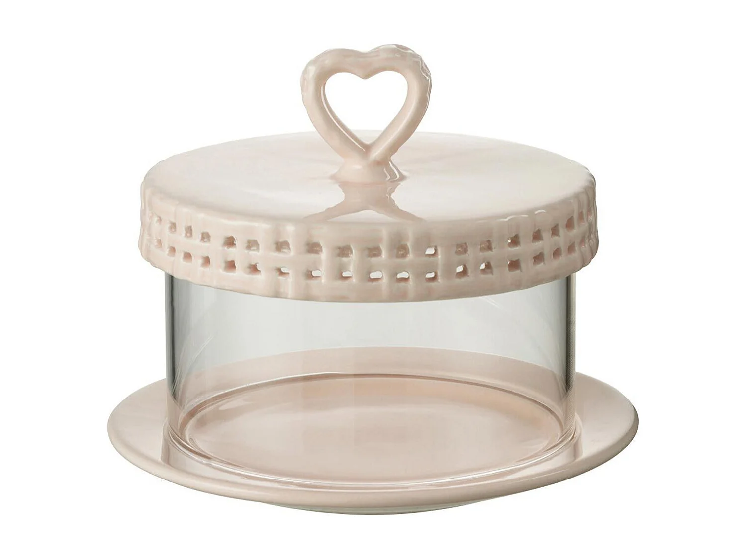 Plat à Gâteaux en Céramique "Vercer" 16cm Rose