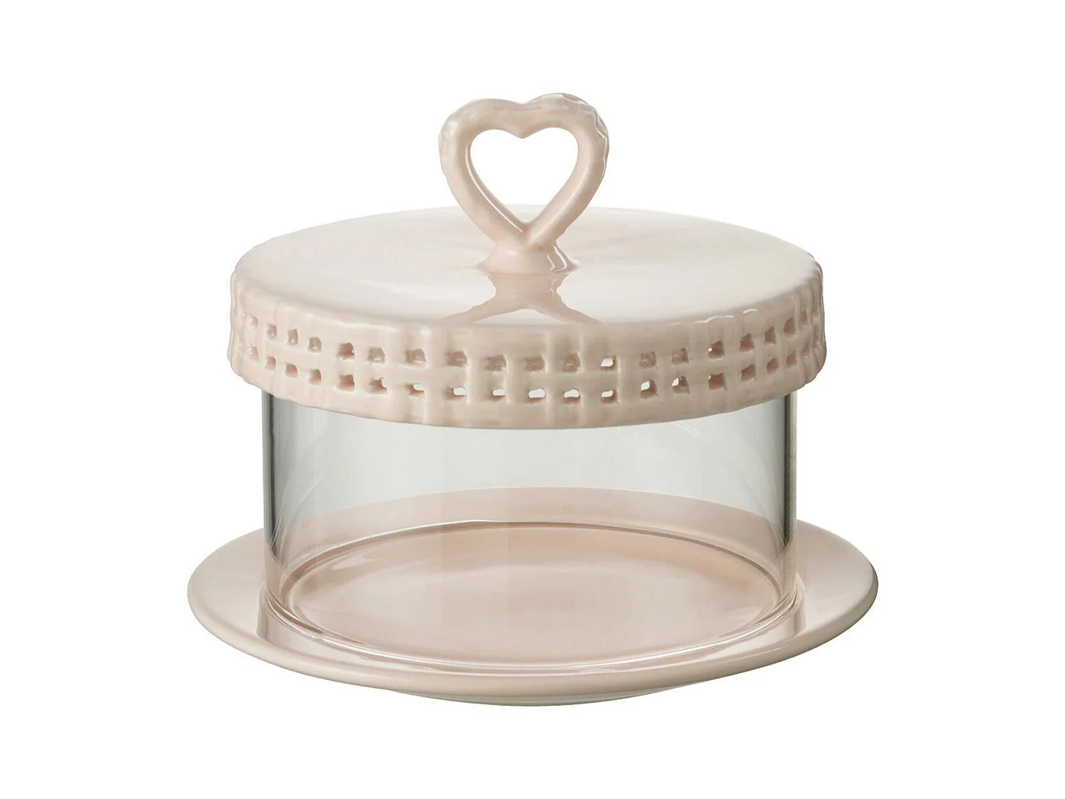 Plat à Gâteaux en Céramique "Vercer" 16cm Rose