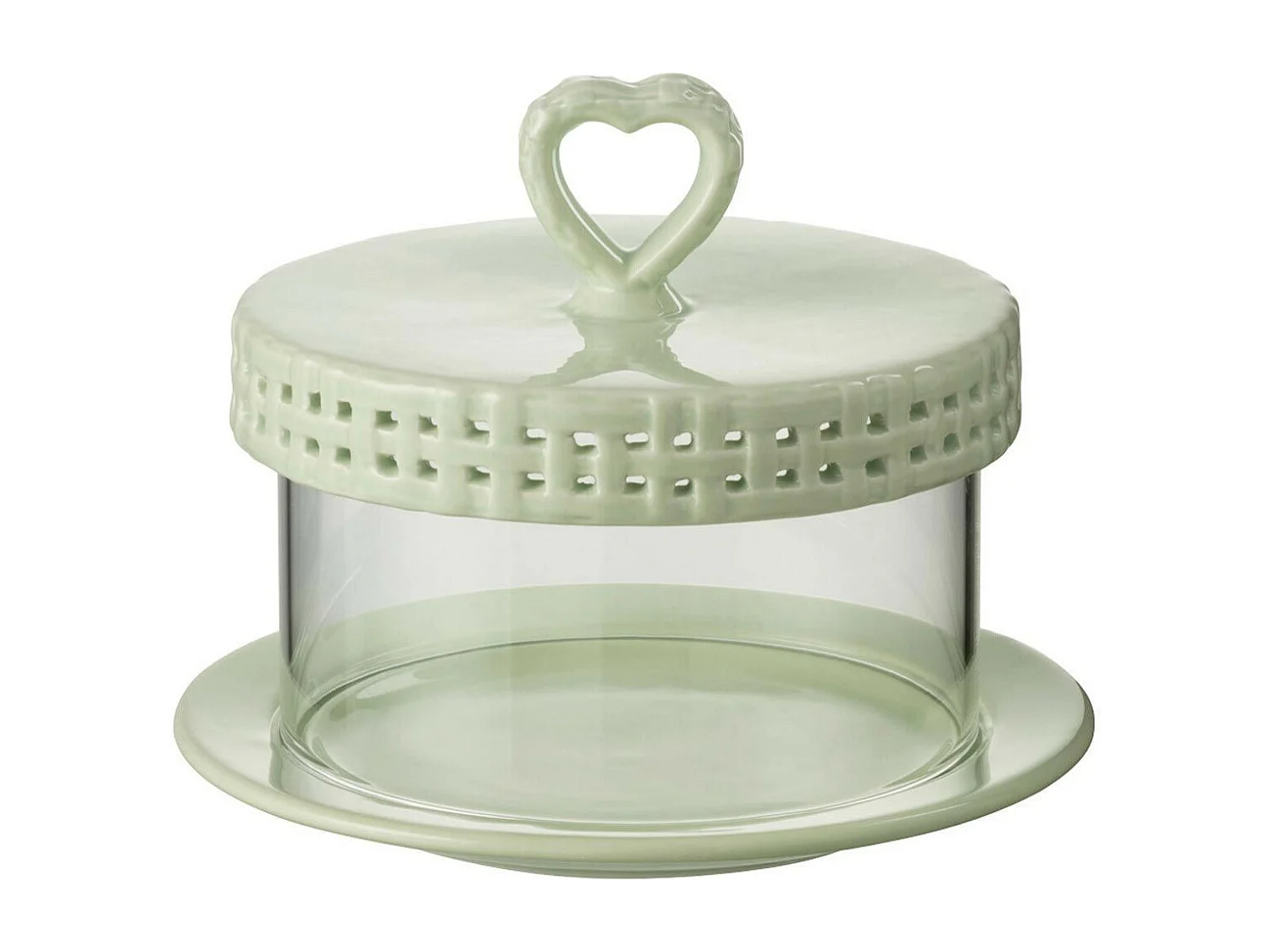 Plat à Gâteaux en Céramique "Vercer" 16cm Vert