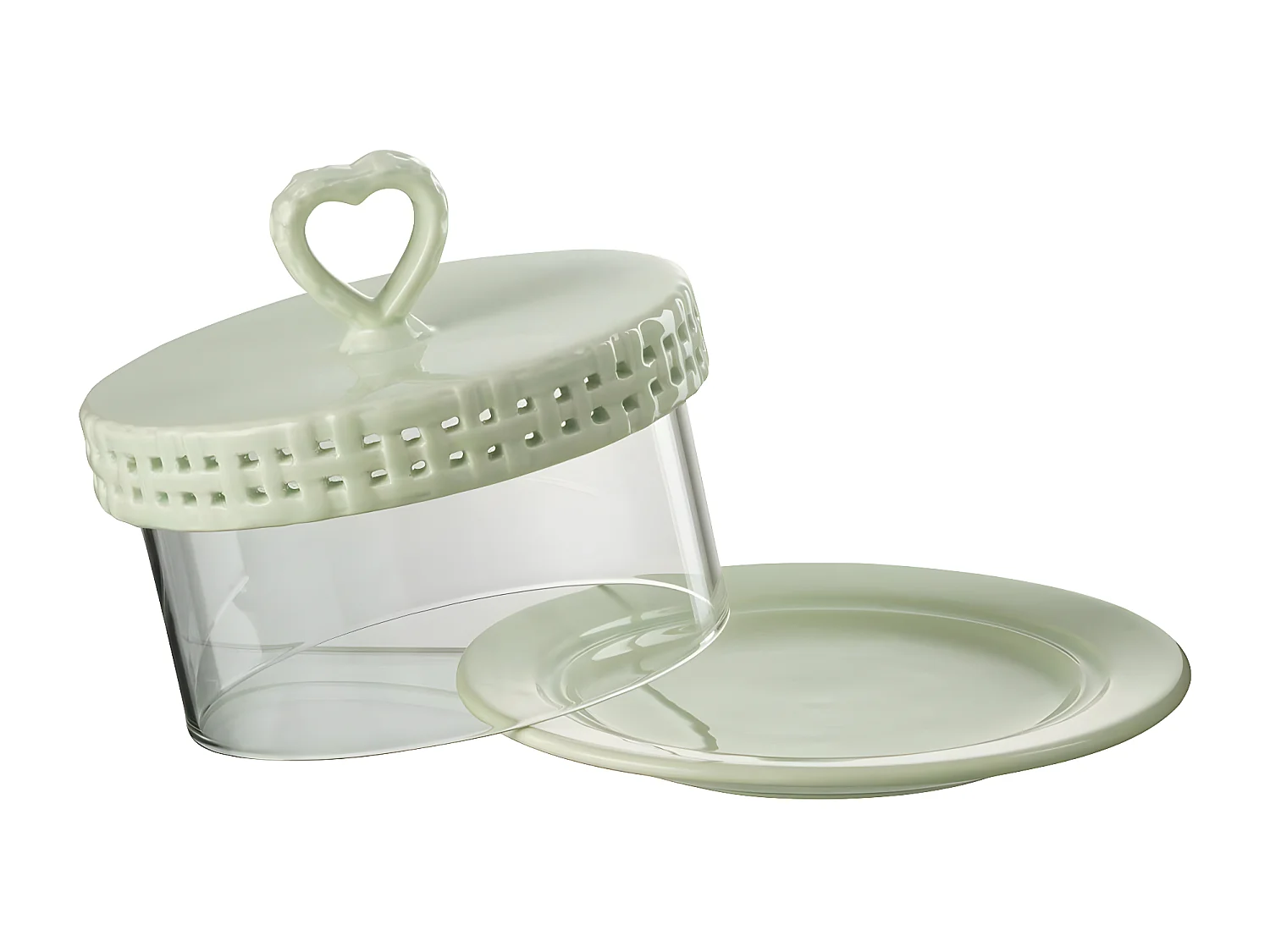 Plat à Gâteaux en Céramique "Vercer" 16cm Vert