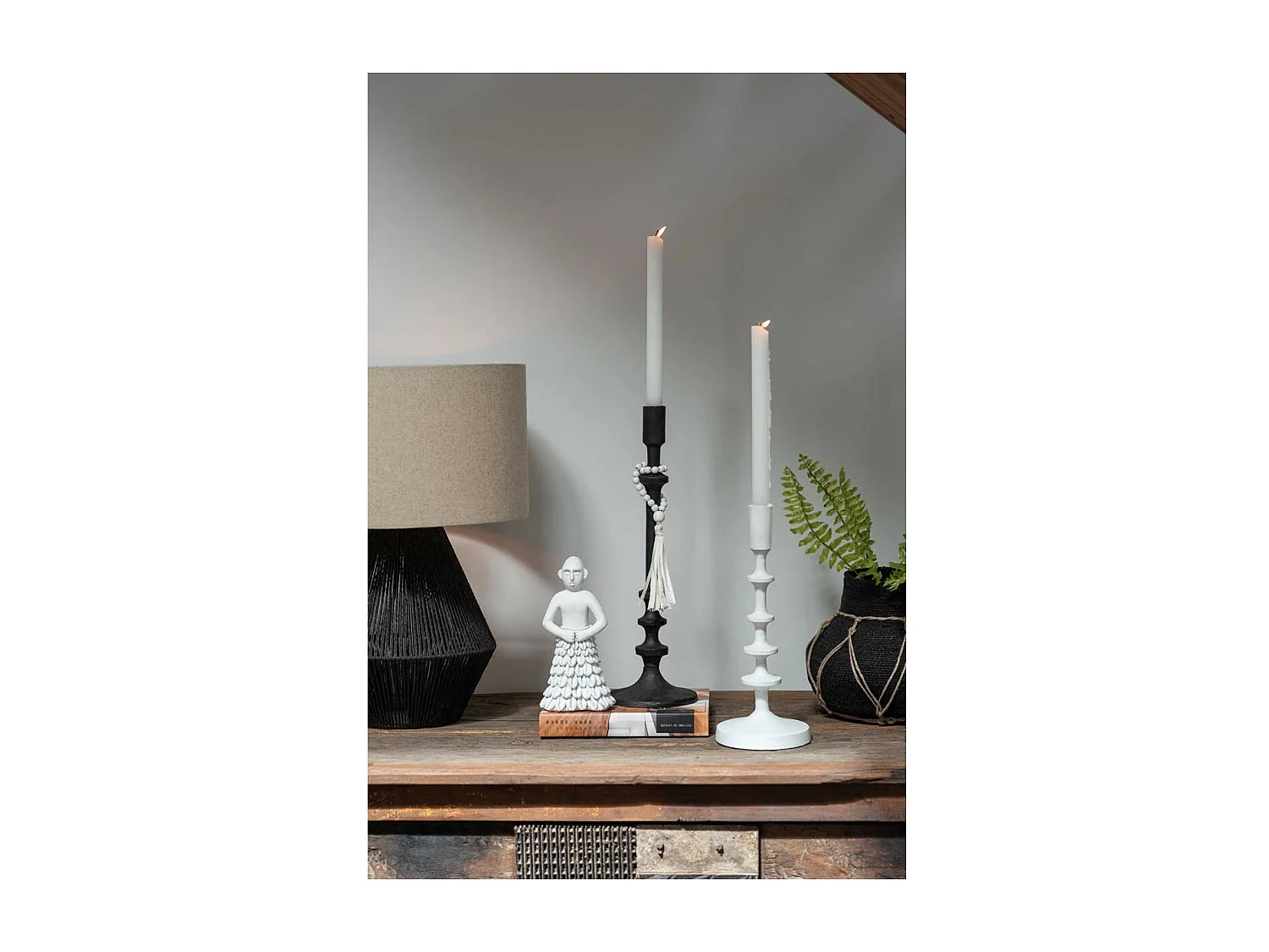 Chandelier Rond Design "Izy" 31cm Noir