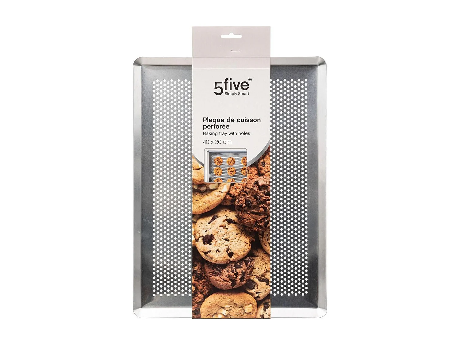 Plaque de Cuisson Perforée "Aluminium" 40cm Gris