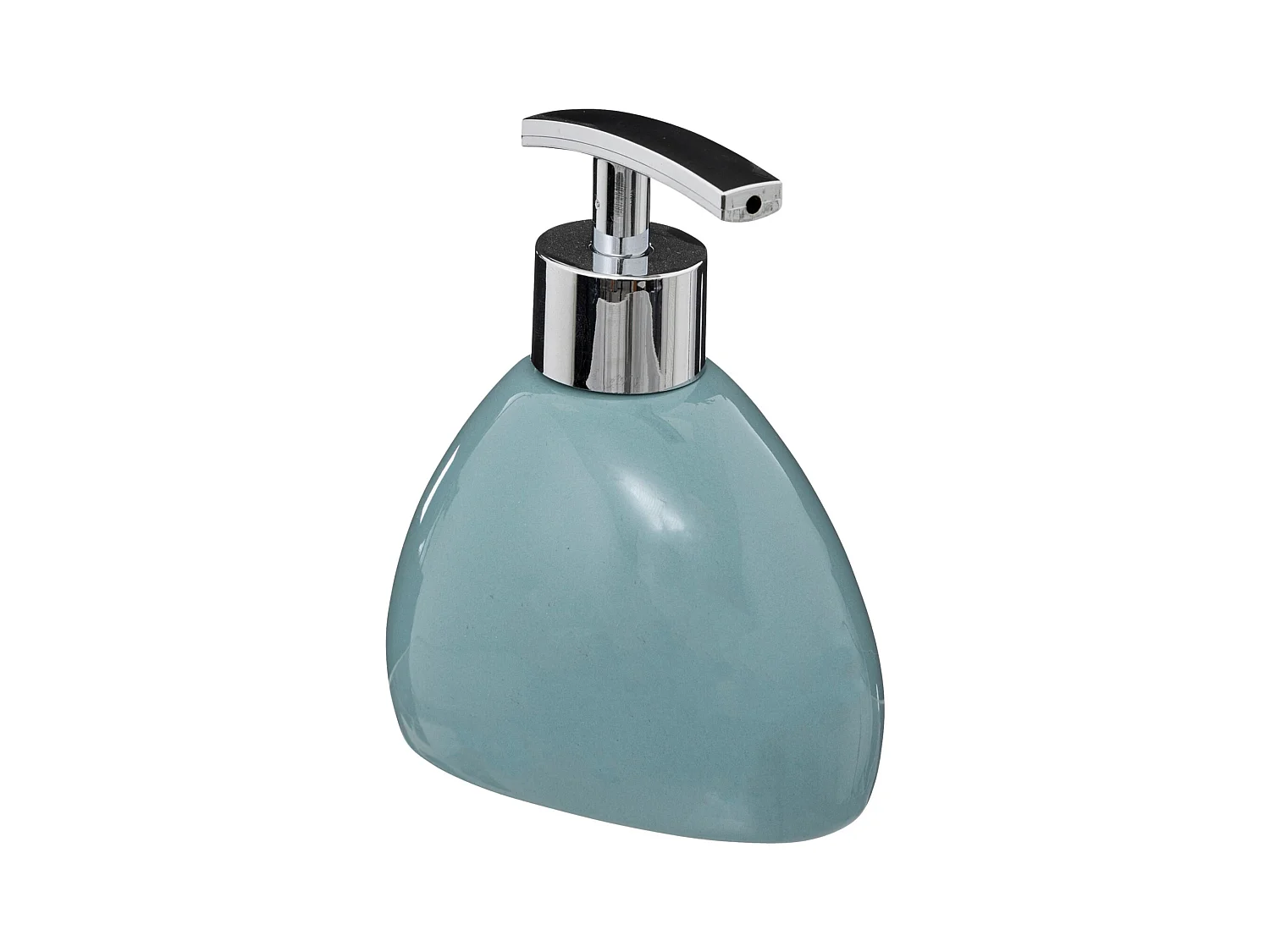 Distributeur de Savon "Galet" 12cm Bleu Arctique