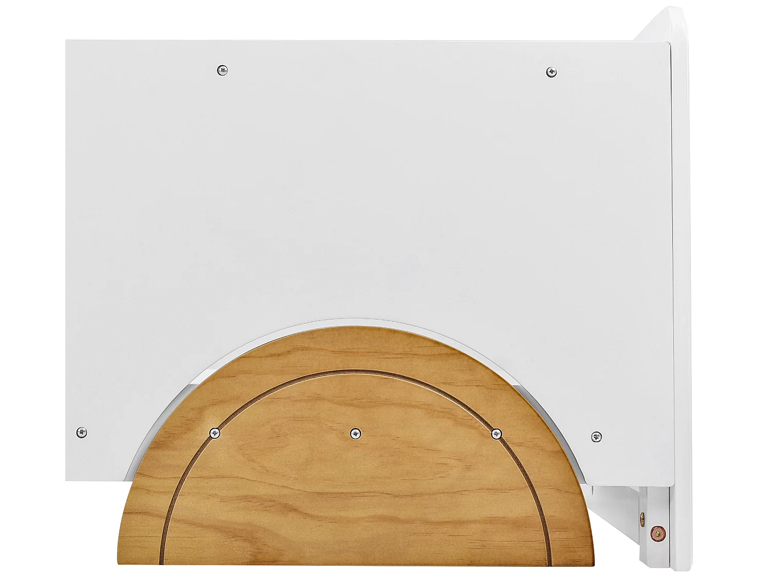 Letto a castello - 90 x 200 cm - MDF e pino - rete a doghe - colori bianco e naturale