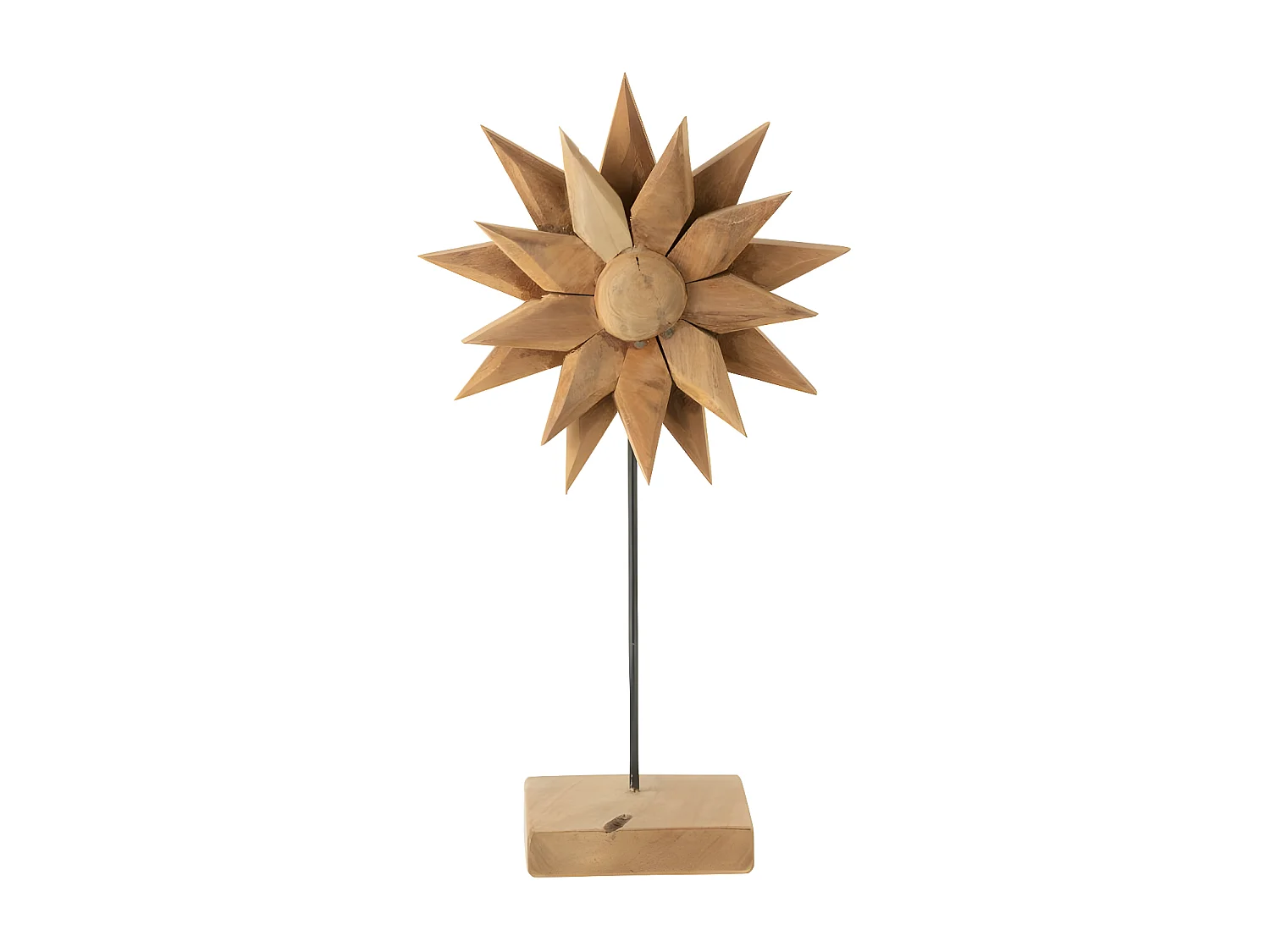Tournesol Déco en Bois "Fleur" 45cm Naturel