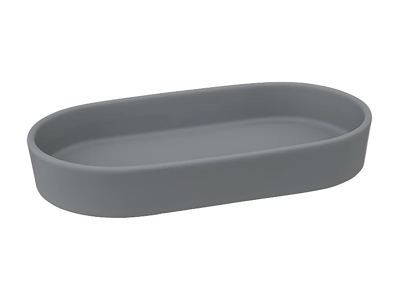 Plateau de Salle de Bain "Cocon" 19cm Gris Béton