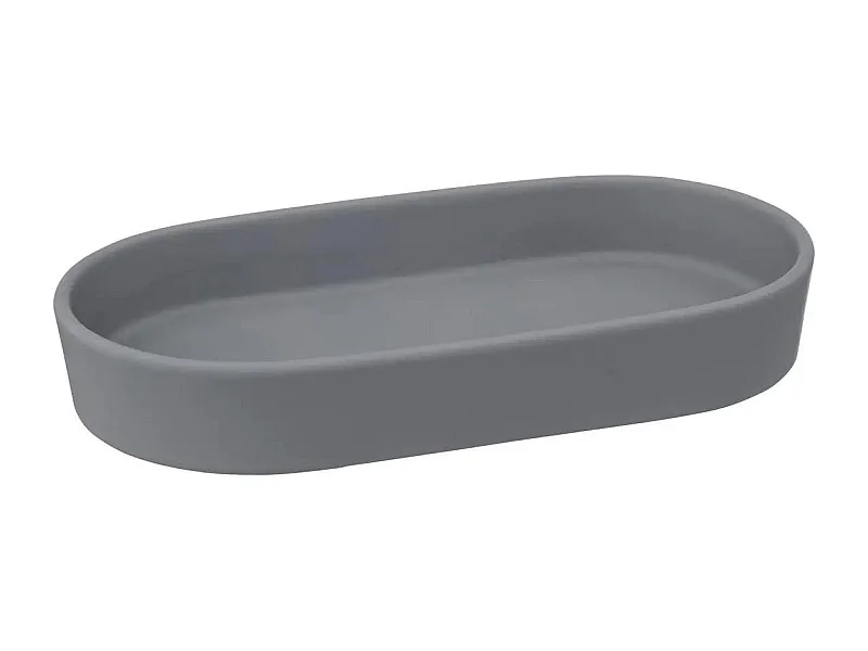 Plateau de Salle de Bain "Cocon" 19cm Gris Béton