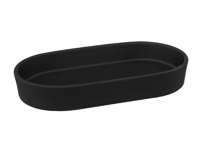 Plateau de Salle de Bain "Cocon" 19cm Noir Khôl