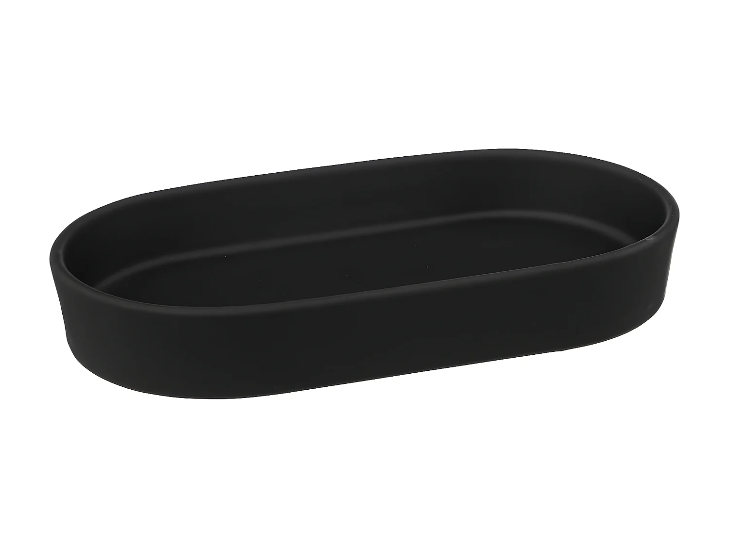 Plateau de Salle de Bain "Cocon" 19cm Noir Khôl