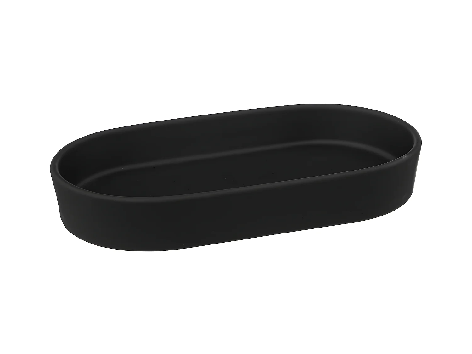 Plateau de Salle de Bain "Cocon" 19cm Noir Khôl