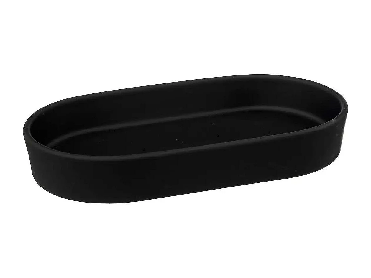 Plateau de Salle de Bain "Cocon" 19cm Noir Khôl