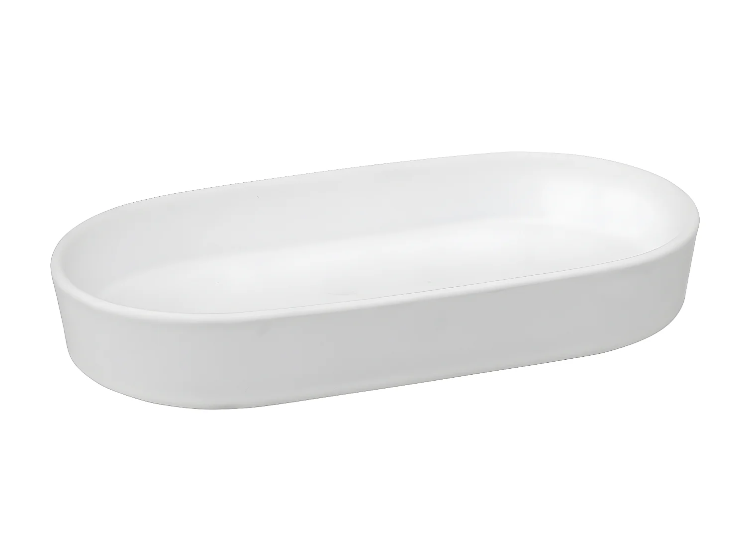 Plateau de Salle de Bain "Cocon" 19cm Blanc Coton