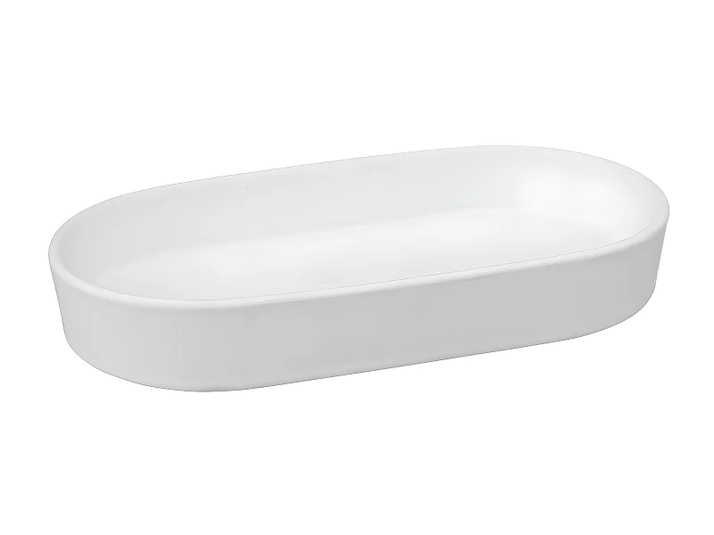 Plateau de Salle de Bain "Cocon" 19cm Blanc Coton