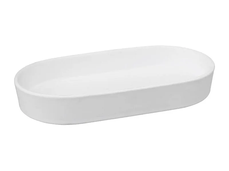 Plateau de Salle de Bain "Cocon" 19cm Blanc Coton