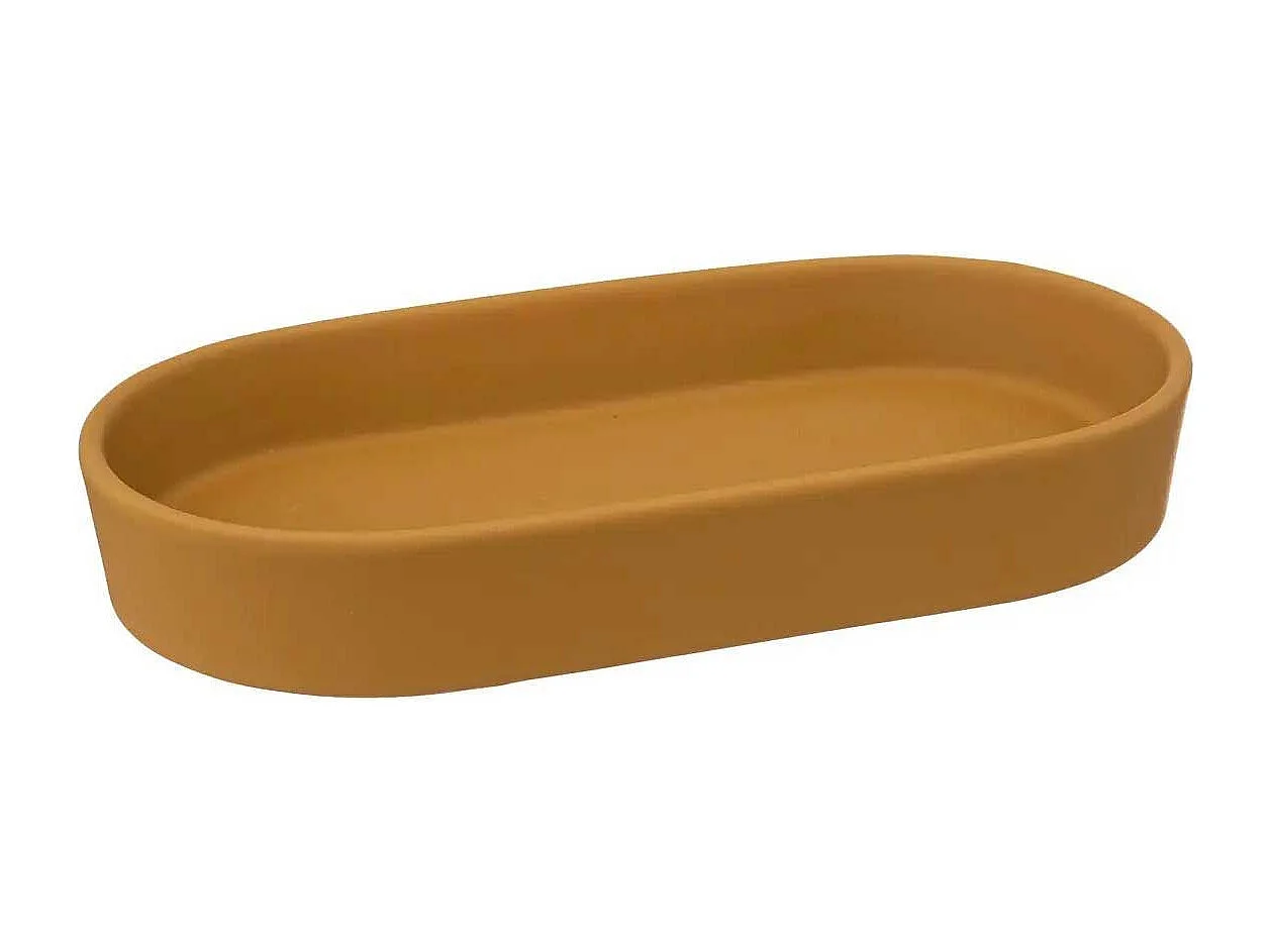 Plateau de Salle de Bain "Cocon" 19cm Marron Tabac