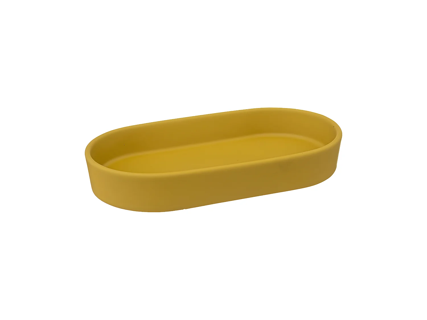 Plateau de Salle de Bain "Cocon" 19cm Jaune Moutarde