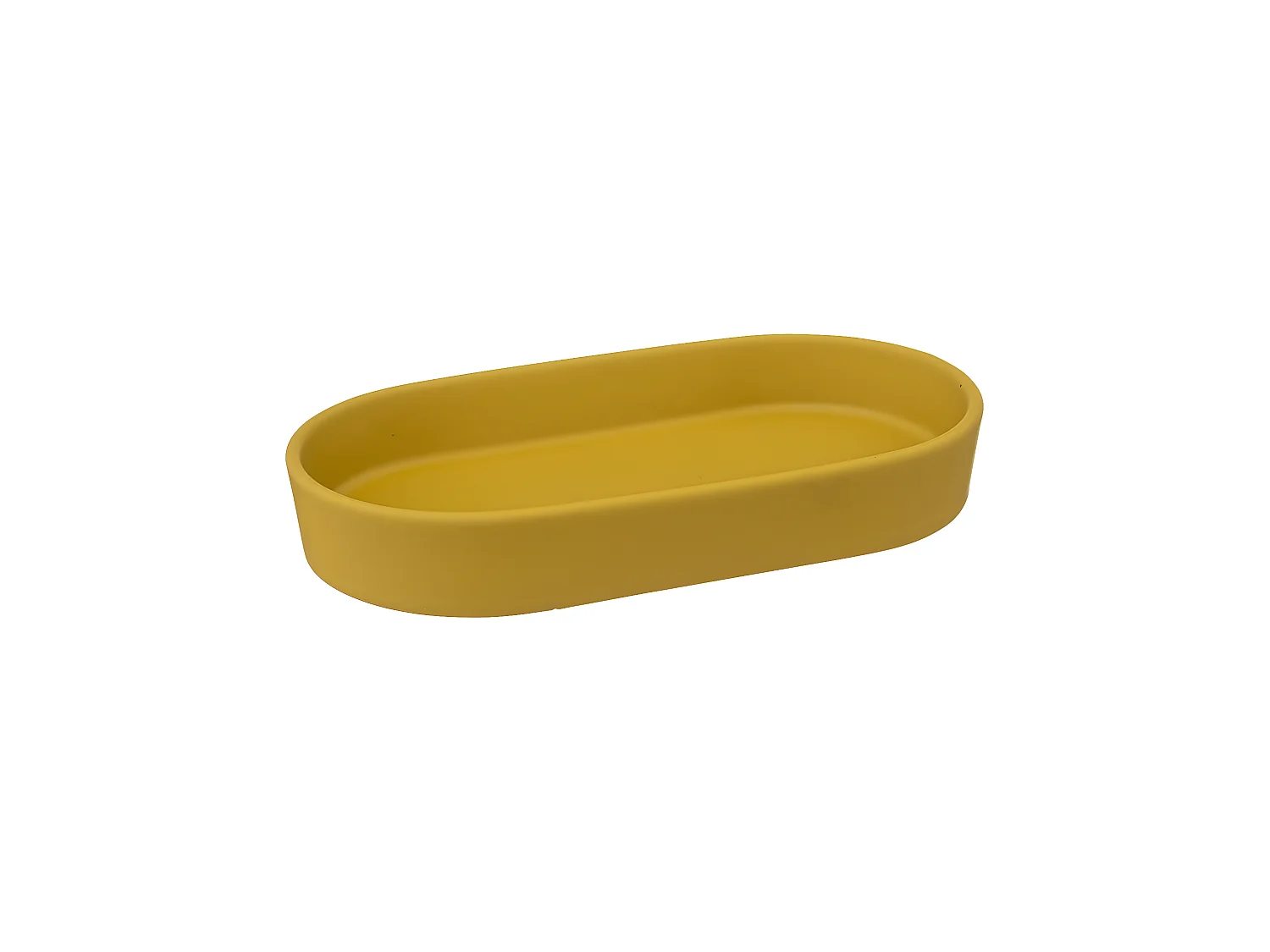Plateau de Salle de Bain "Cocon" 19cm Jaune Moutarde