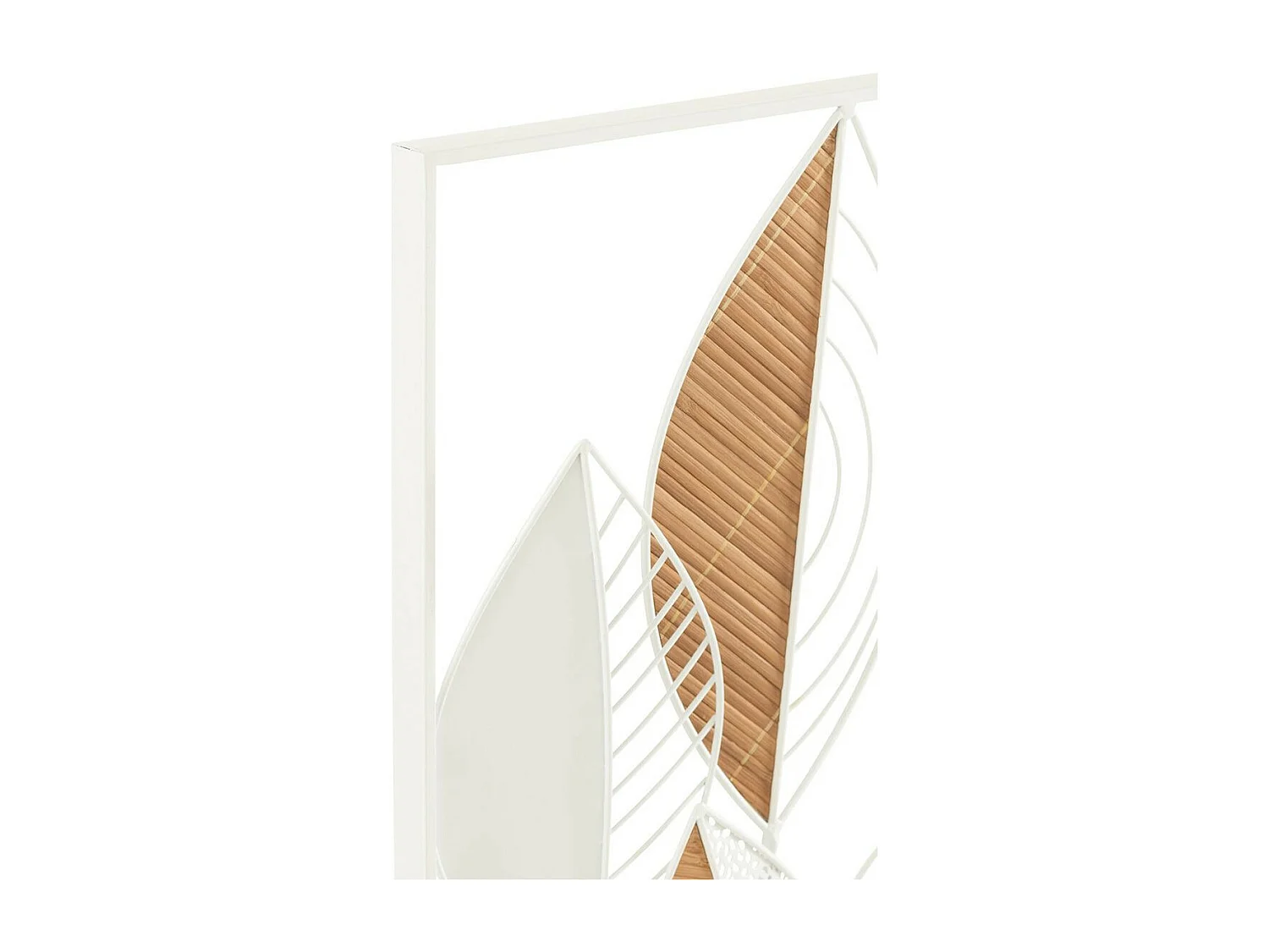 Décoration Murale en Métal "Feuilles" 75cm Multicolore