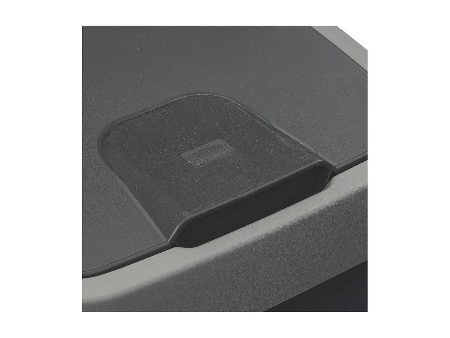 Poubelle de Cuisine "2 Ouvertures" 25L Gris & Noir