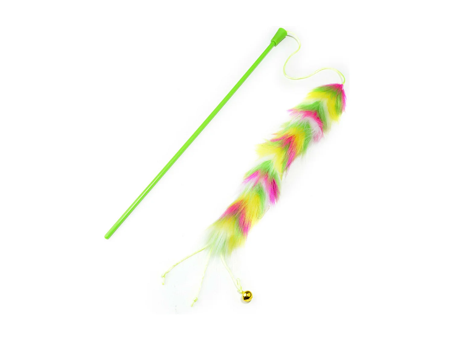 Jouet pour Chien & Chat "Canne à Pêche" 43cm Vert