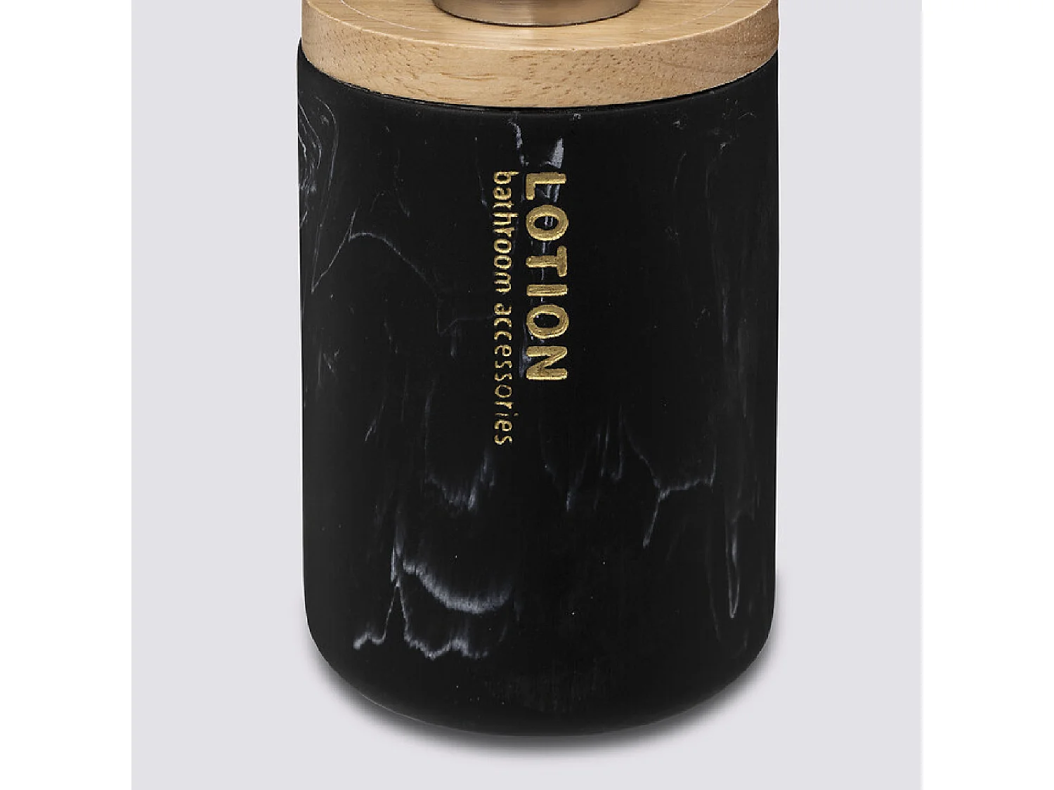 Distributeur de Savon en Bambou "Léa" 17cm Noir