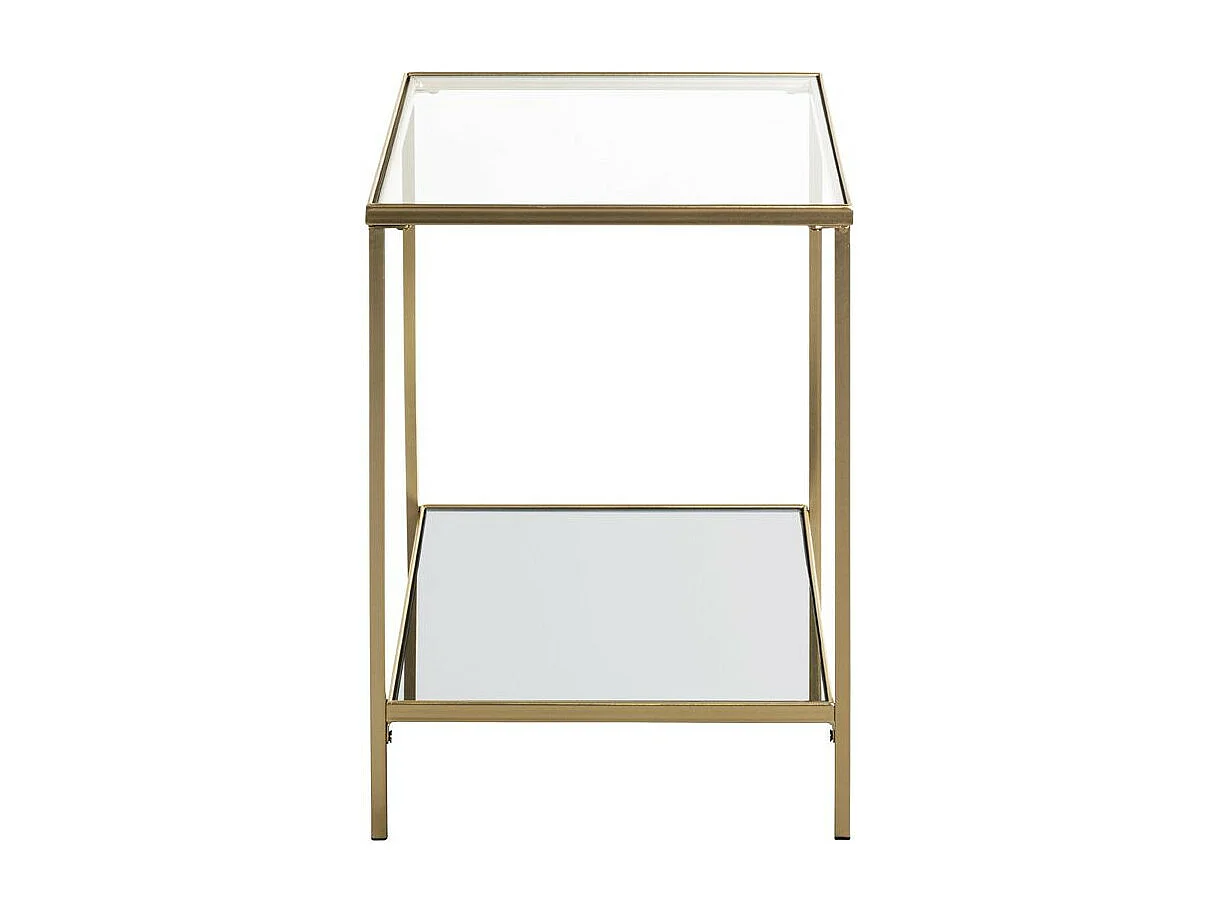 Table d'Appoint Carrée Design "Timana" 55cm Or