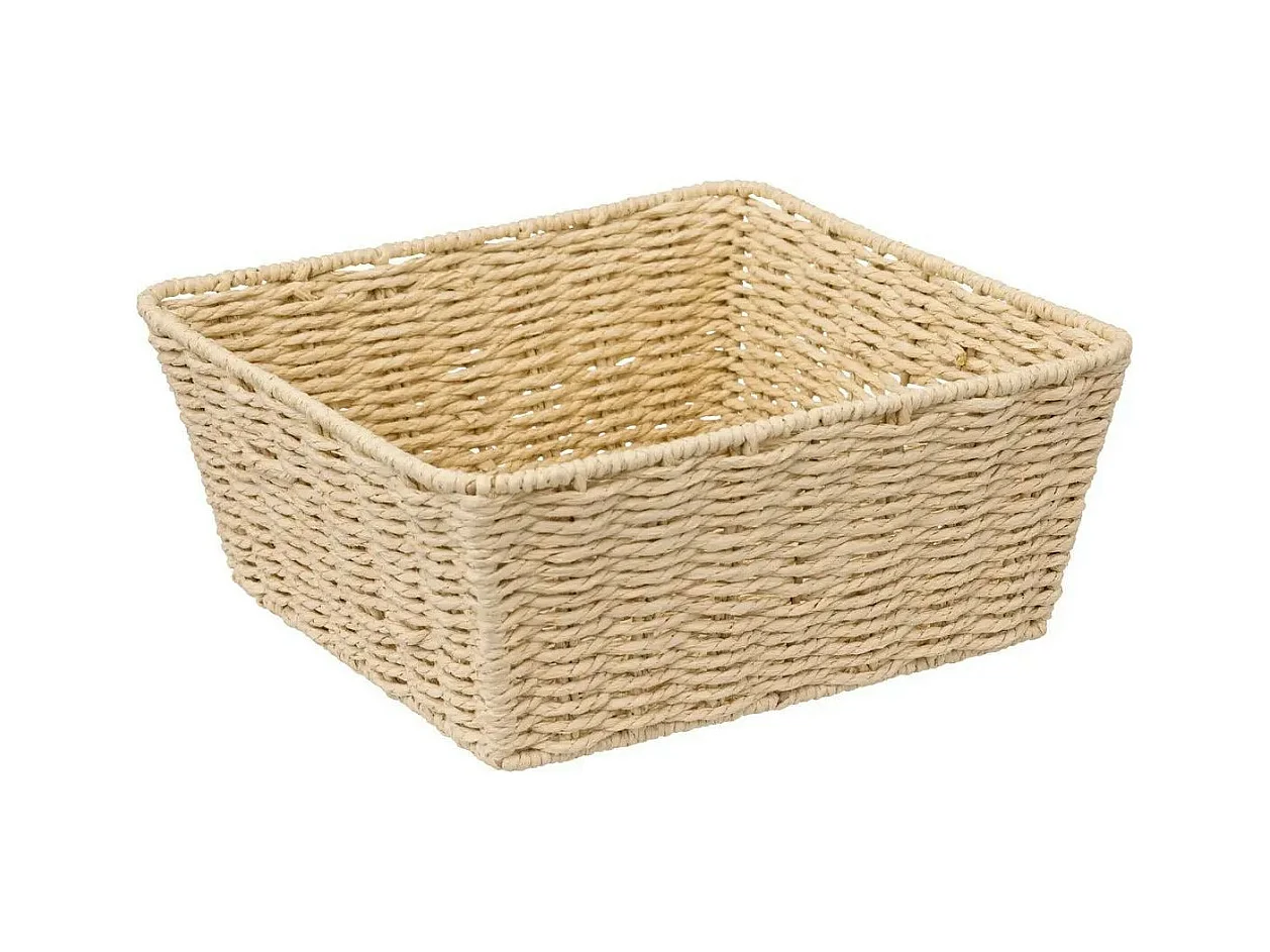 Corbeille à Fruits Carrée "Kord" 27cm Naturel