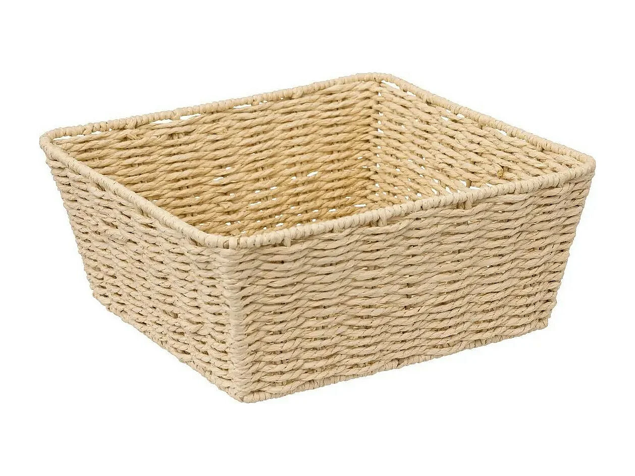 Corbeille à Fruits Carrée "Kord" 27cm Naturel