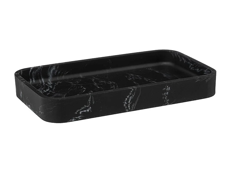 Plateau de Rangement Design "Léa" 19cm Noir