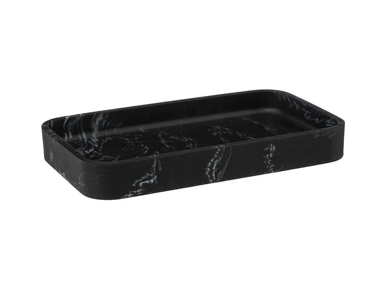 Plateau de Rangement Design "Léa" 19cm Noir