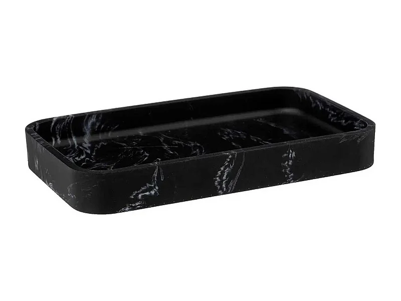 Plateau de Rangement Design "Léa" 19cm Noir