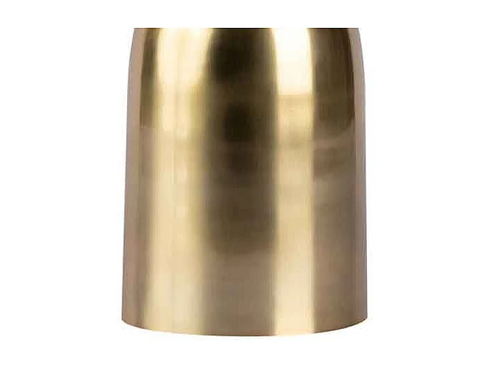 Lampadaire Rond Design "Ceres" 127cm Blanc & Or