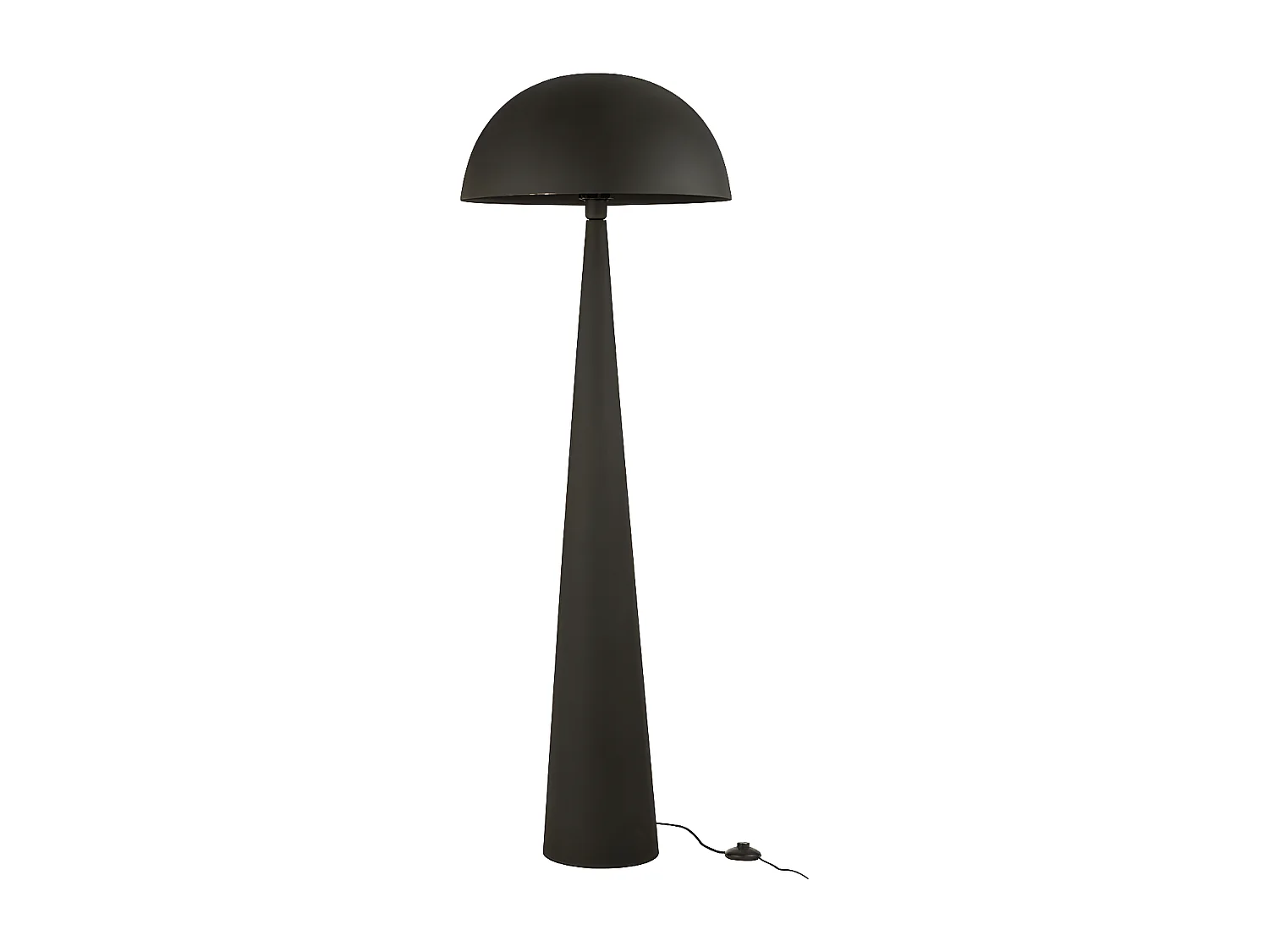 Lampadaire en Métal "Champignon" 148cm Noir