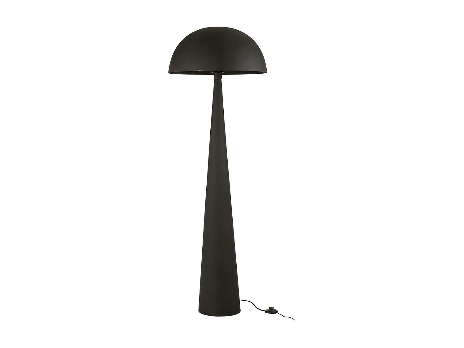 Lampadaire en Métal "Champignon" 148cm Noir