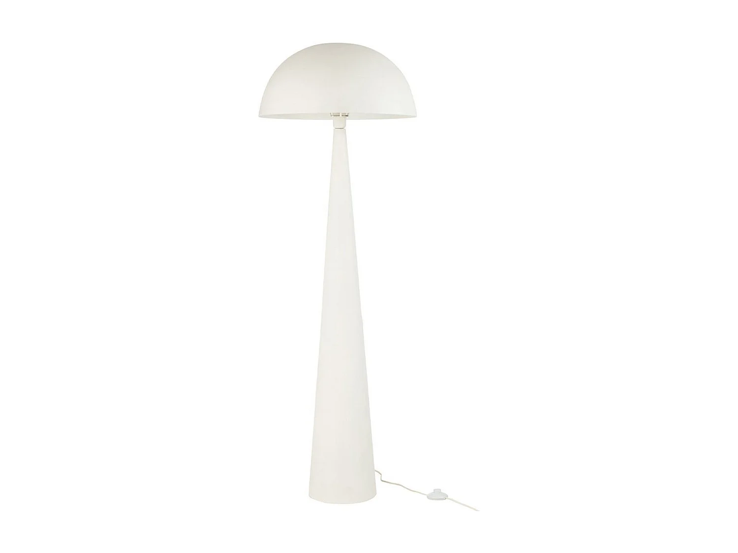 Lampadaire en Métal "Champignon" 148cm Blanc