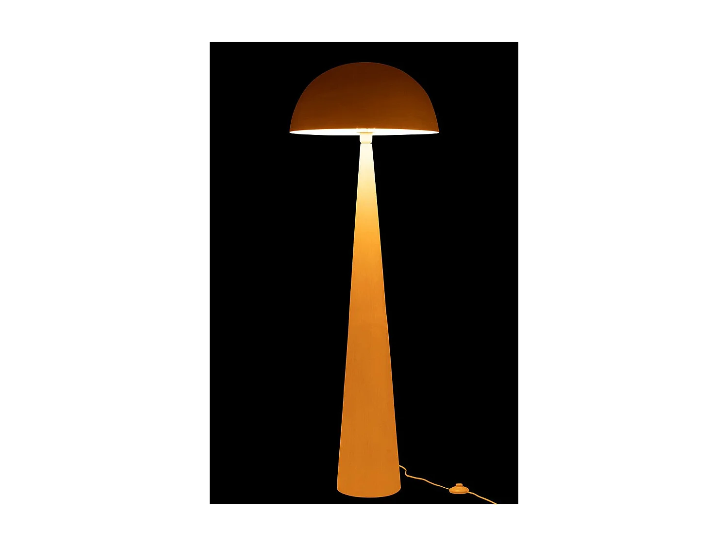 Lampadaire en Métal "Champignon" 148cm Blanc