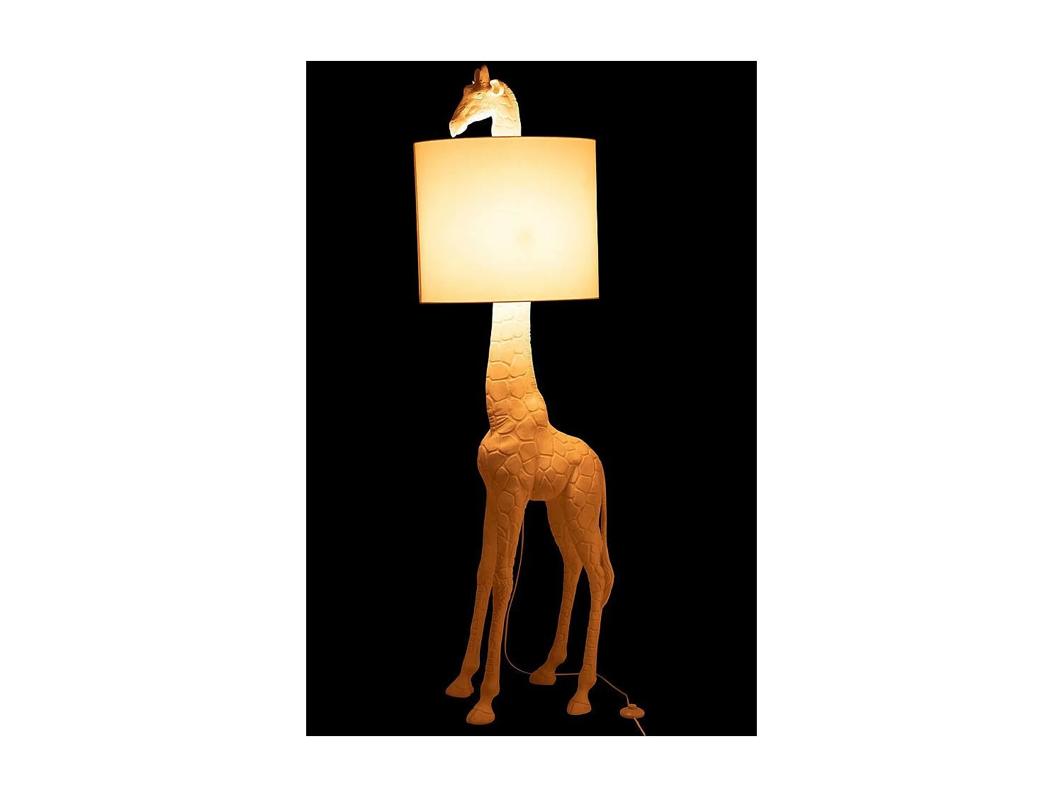 Lampadaire Design Girafe "Kurtis" 179cm Blanc